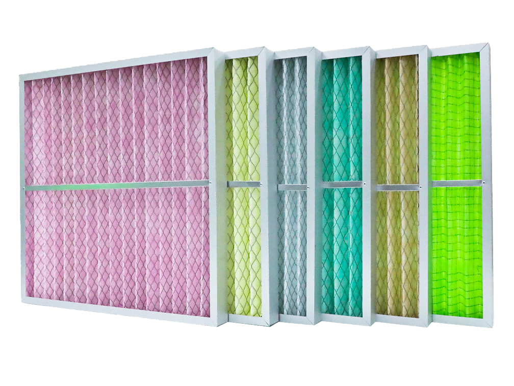 中效附网折叠棉板式过滤器